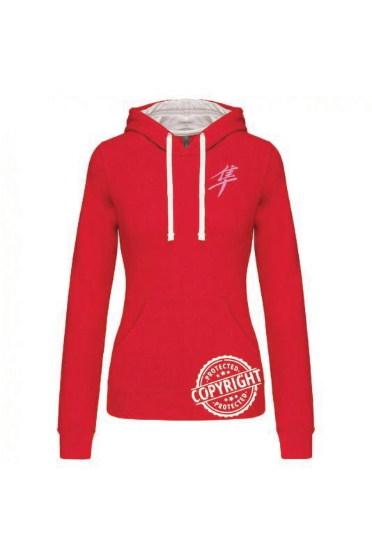 SWEAT SHIRT CAPUCHE CONTRASTEE GEN1 FEMME