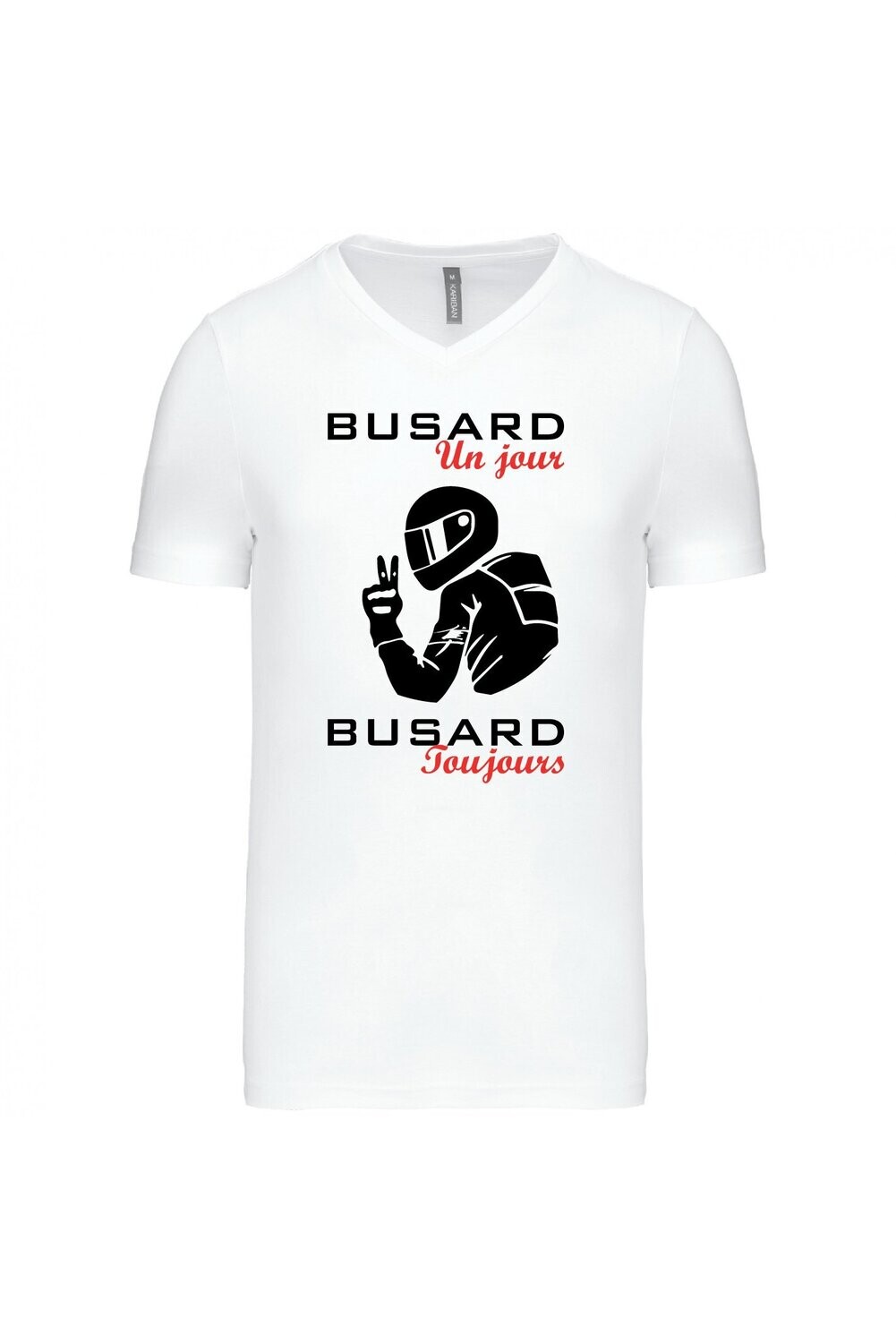 TEE SHIRT BUSARD UN JOUR, BUSARD TOUJOURS HOMME COL V