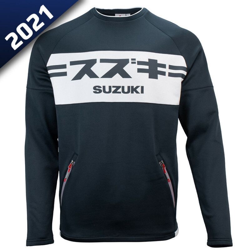 Sweat bleu Suzuki fashion 2021 homme