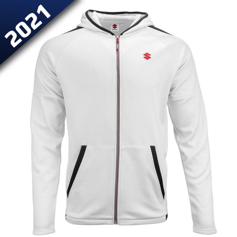 Sweat Suzuki fashion 2021 à capuche blanc homme
