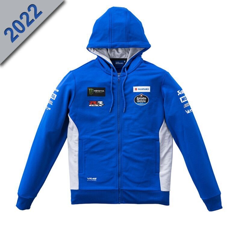 SWEAT ZIPPÉ À CAPUCHE HOMME SUZUKI MOTOGP 2022 SWEAT ZIPPÉ À CAPUCHE HOMME SUZUKI MOTOGP 2022