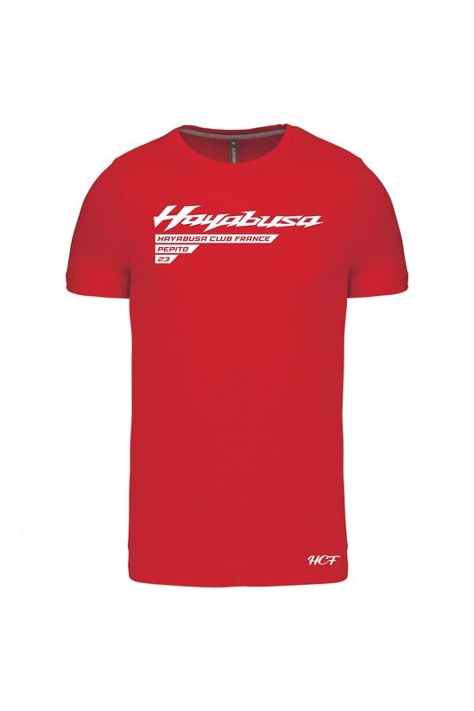 TEE SHIRT HAYABUSA GEN2 + PSEUDO + NUMERO