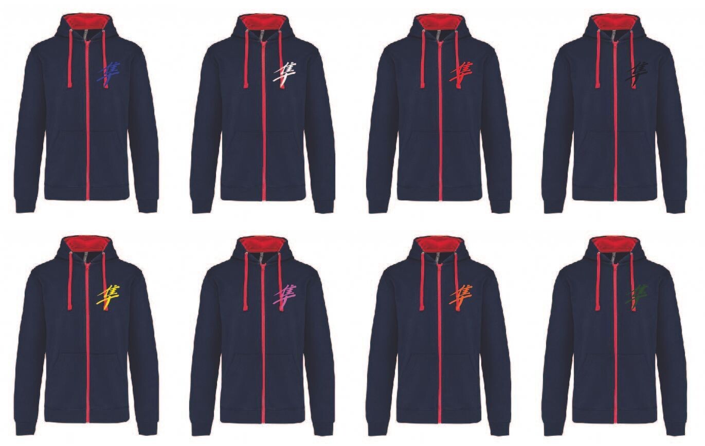Sweat Shirt Capuche Zippé Kanji Gen1