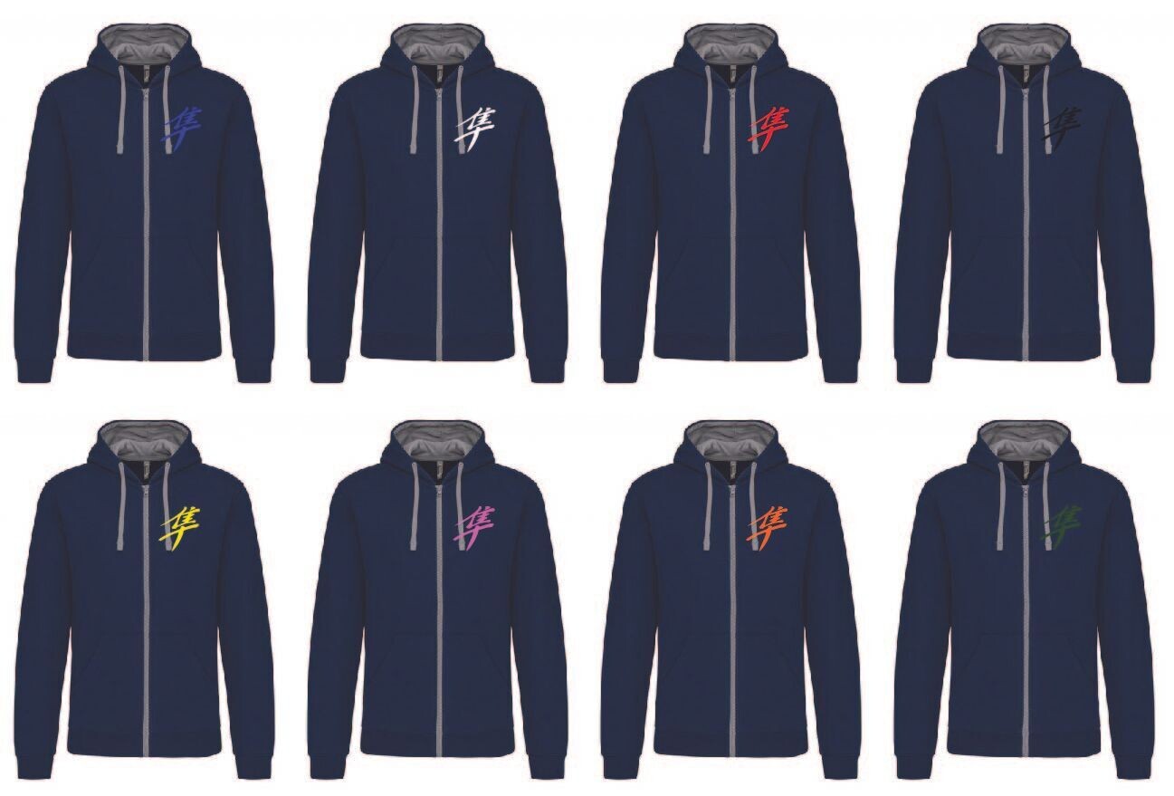 Sweat Shirt Capuche Zippé Kanji Gen1