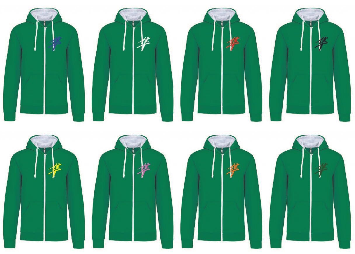 Sweat Shirt Capuche Zippé Kanji Gen1