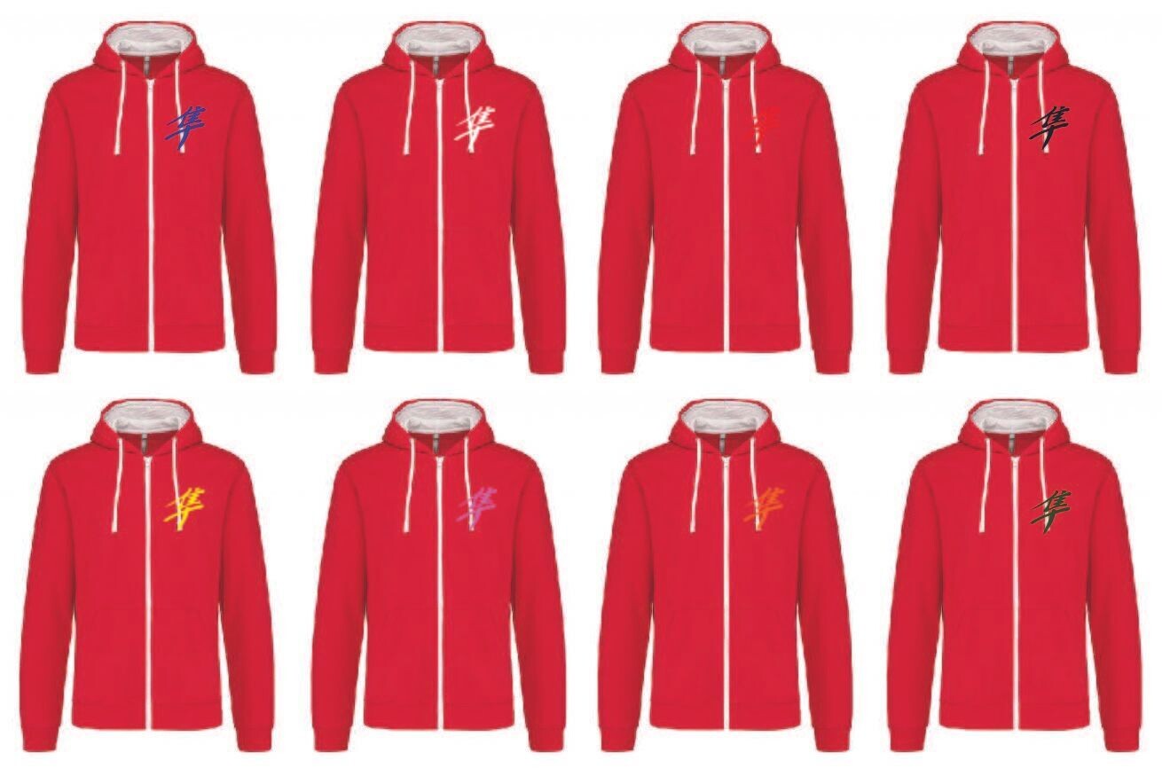 Sweat Shirt Capuche Zippé Kanji Gen1