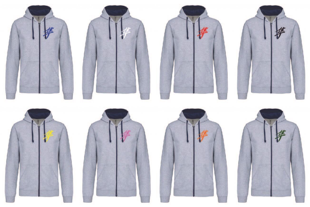 Sweat Shirt Capuche Zippé Kanji Gen1