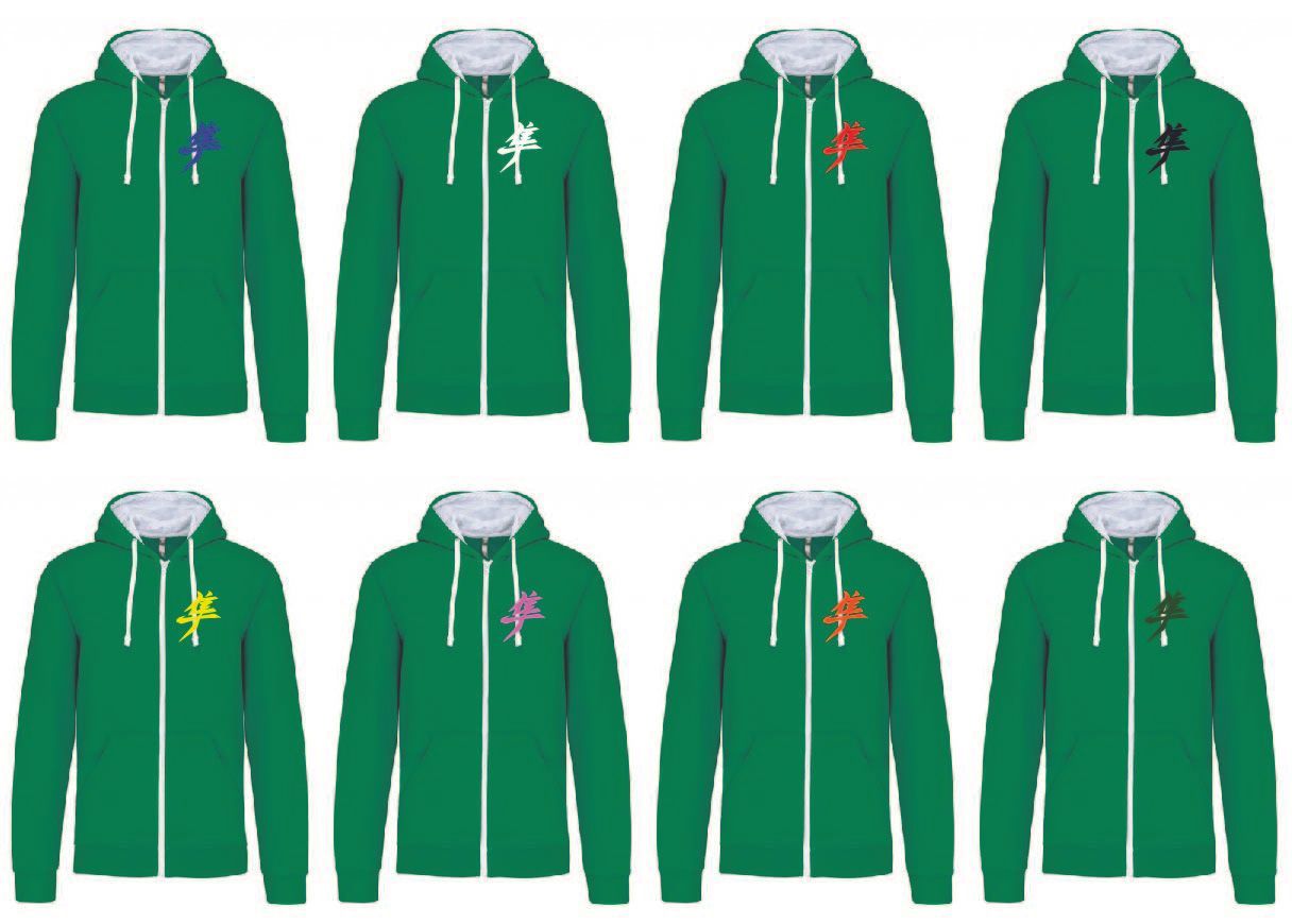 Sweat Shirt Capuche Zippé Kanji Gen3