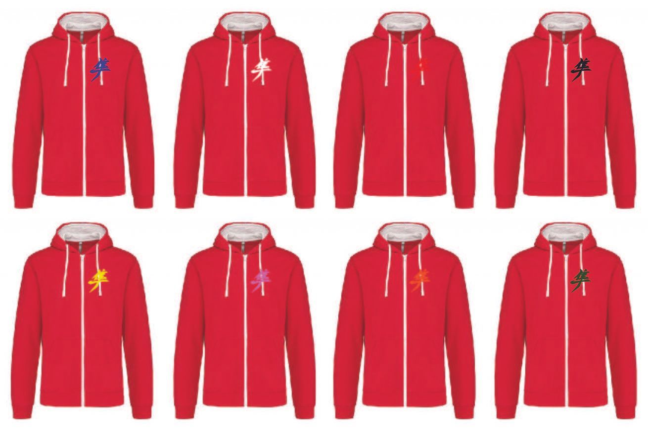 Sweat Shirt Capuche Zippé Kanji Gen3