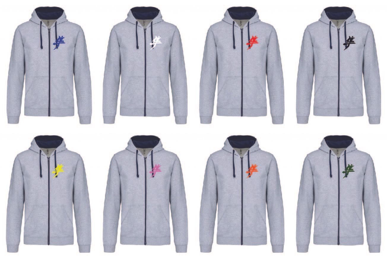 Sweat Shirt Capuche Zippé Kanji Gen3