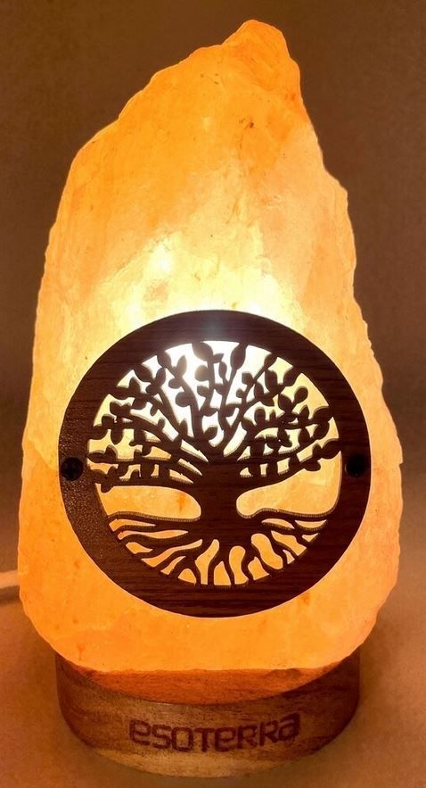 Lampe de Sel Himalaya Brute Arbre de Vie 1-2KG
