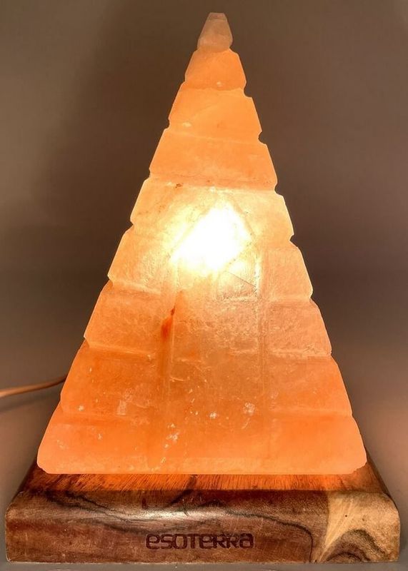 Lampe de Sel Himalaya Pyramide Striée 4KG