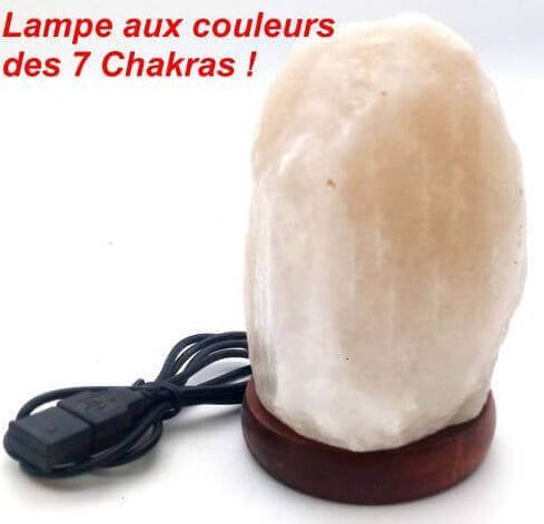 Mini Lampe de Sel USB Blanche 1KG