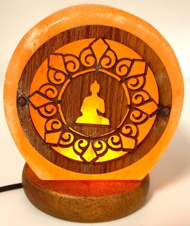 ​Lampe de Sel USB Bouddha 1KG