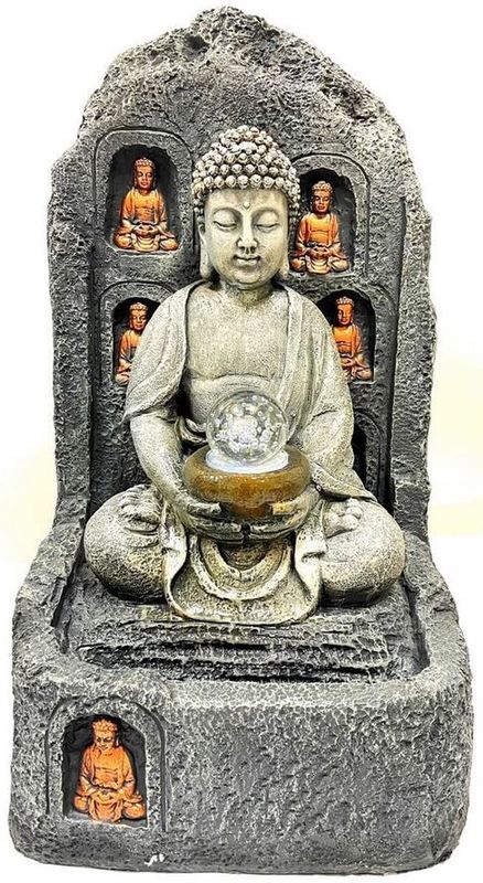 Fontaine Résine Bouddha Multiple