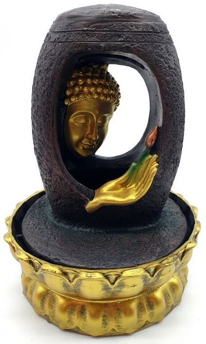 ​Fontaine Résine Offrande à Bouddha + Jet