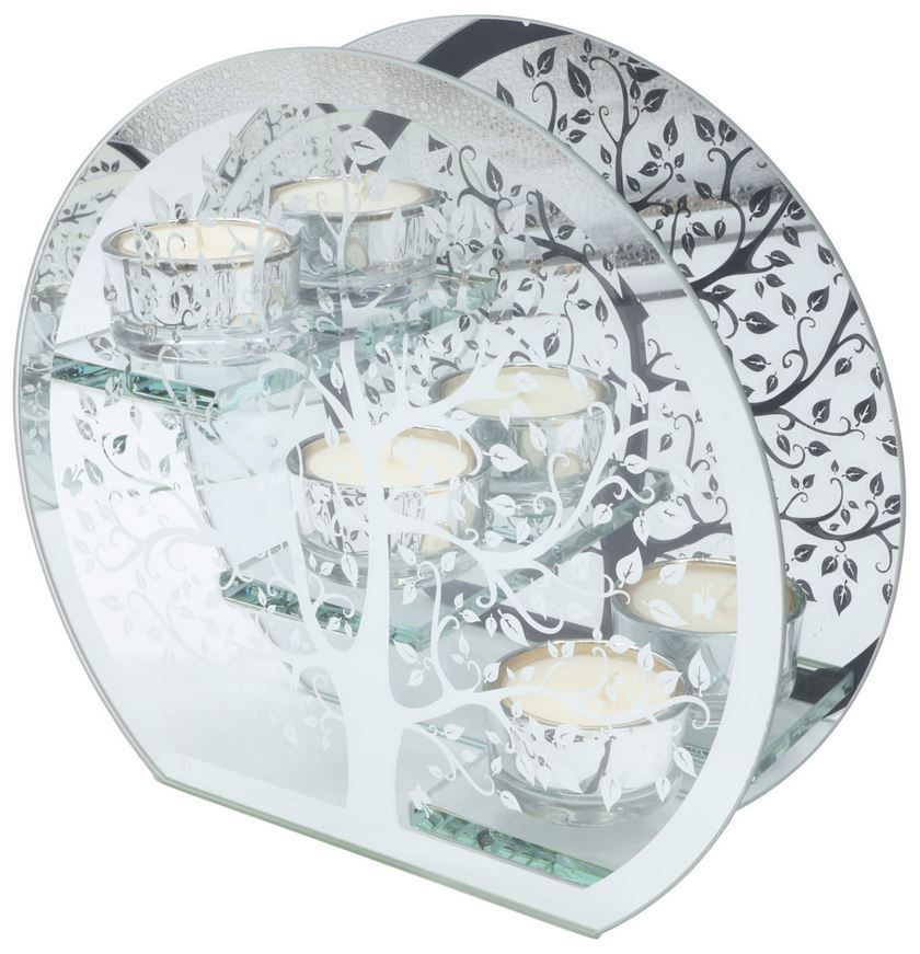 Bougeoir verre arbre de triple