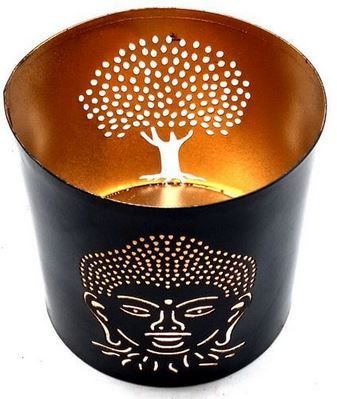 Bougeoir Métal Bouddha