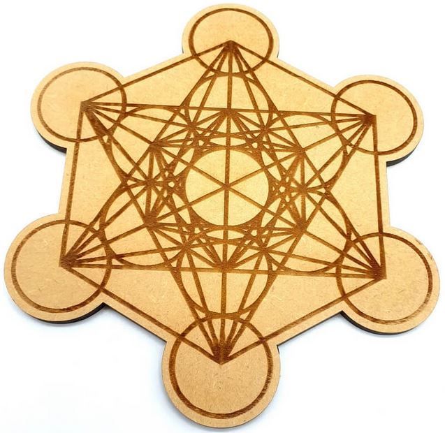 Plaque Bois Métatron 30cm