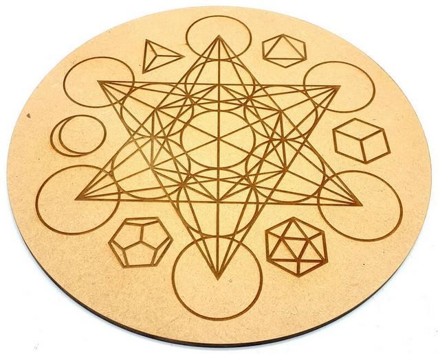 Plaque Bois Étoile Boussole 30cm