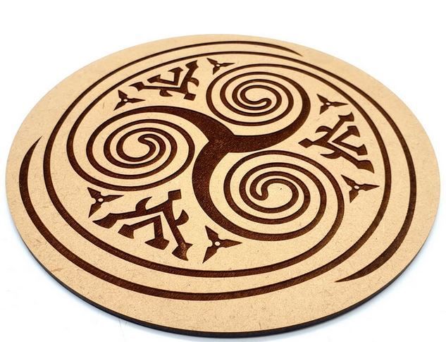 Plaque Bois Triskell 30cm