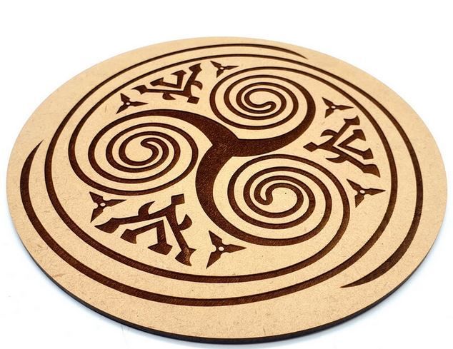 Plaque Bois Triskell 20cm