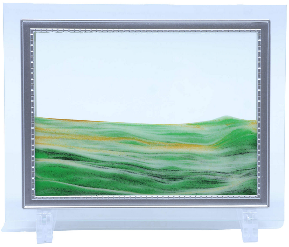 Tableau Sable Mouvant Verre 22cm