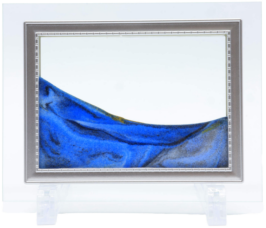 Tableau Sable Mouvant Verre 17cm