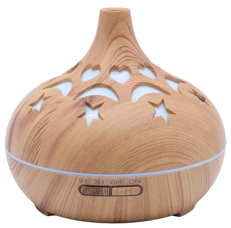 Diffuseur HE Bois Coeur Lune Etoile 17cm