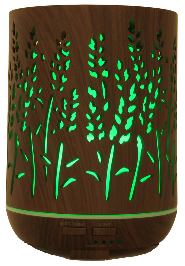 Diffuseur HE Cylindre Noir Roseaux 17cm