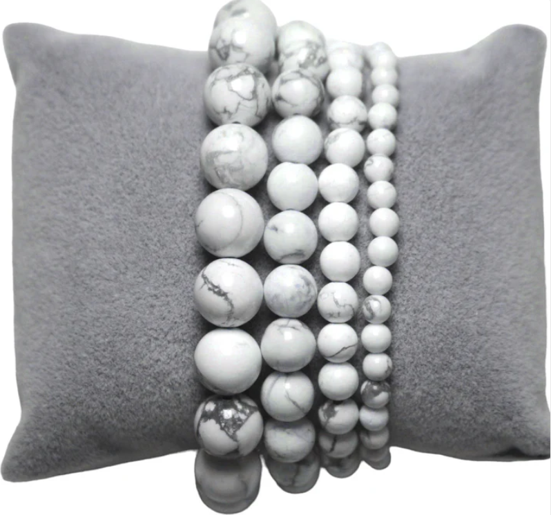 Bracelet Howlite Blanche