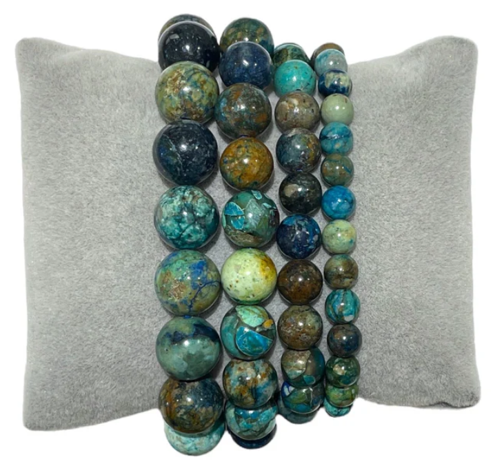 Bracelet Chrysocolle Lapis