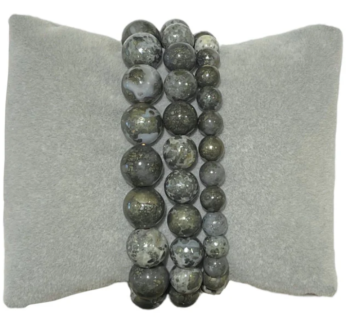 Bracelet Agate Pyrite
