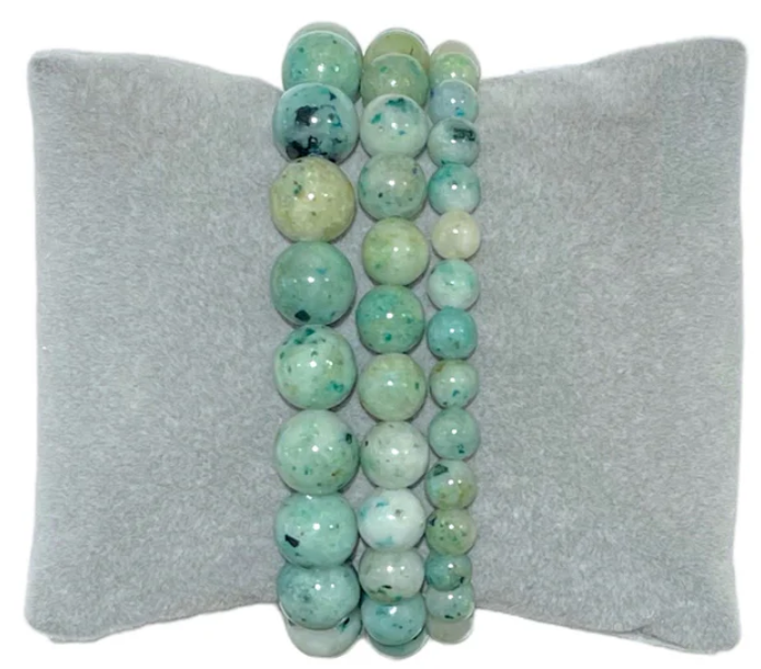 Bracelet Jaspe Sésame/Kiwi