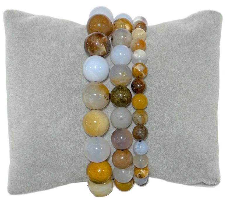 Bracelet Calcedoine Multicouleur