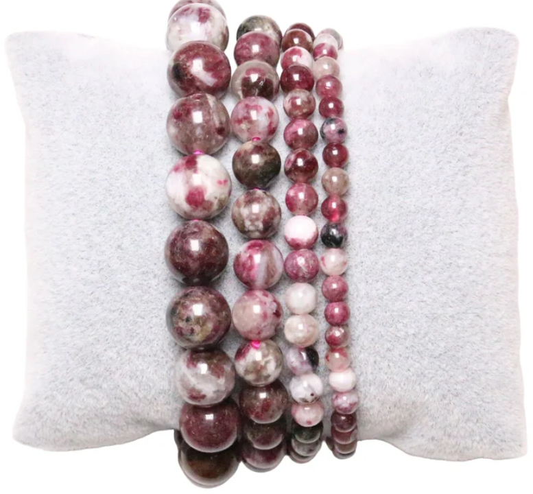 Bracelet Tourmaline Rose Foncé Rubellite