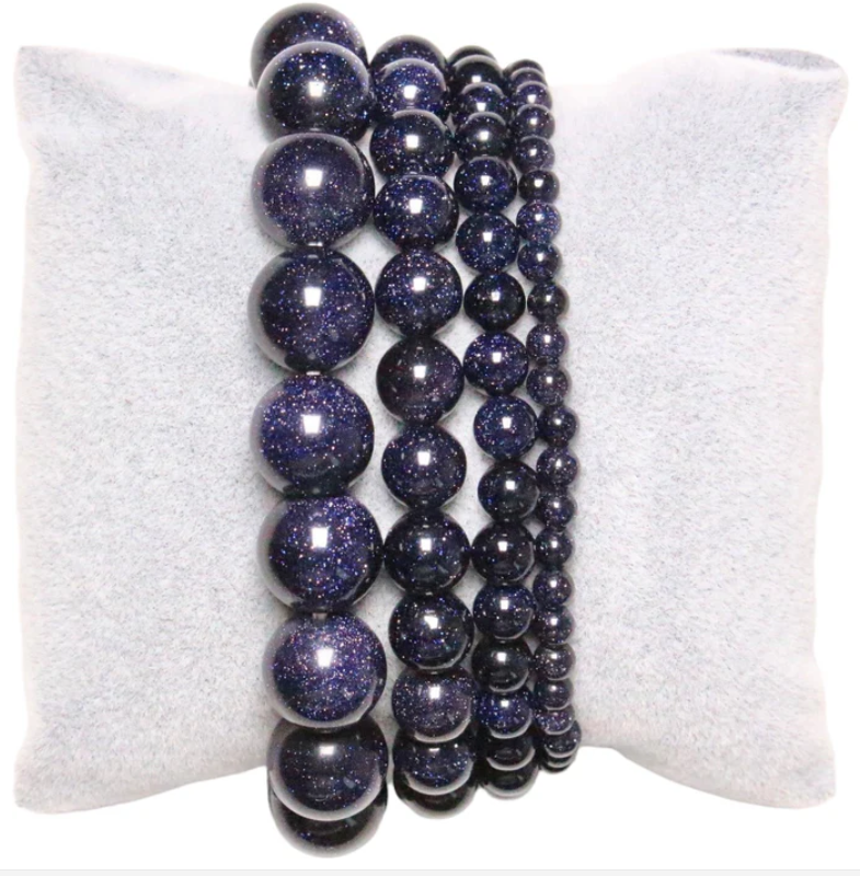 Bracelet Pierre de Soleil Bleue Galaxy