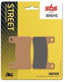 Plaquettes de frein SBS 806 (HS) (AV) (2008/2012)