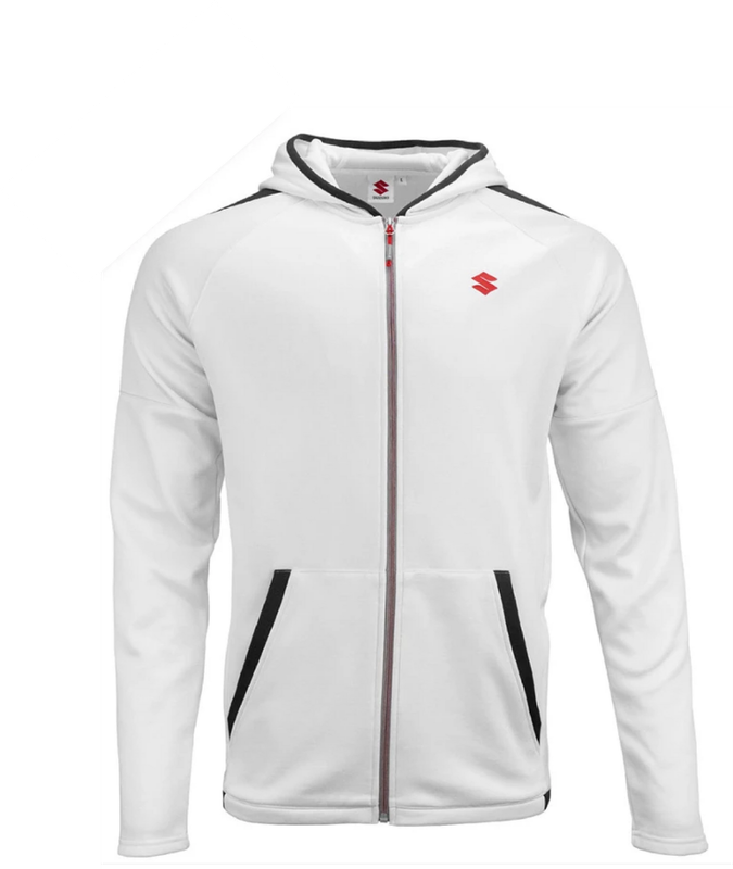Sweat Suzuki fashion 2021 à capuche blanc