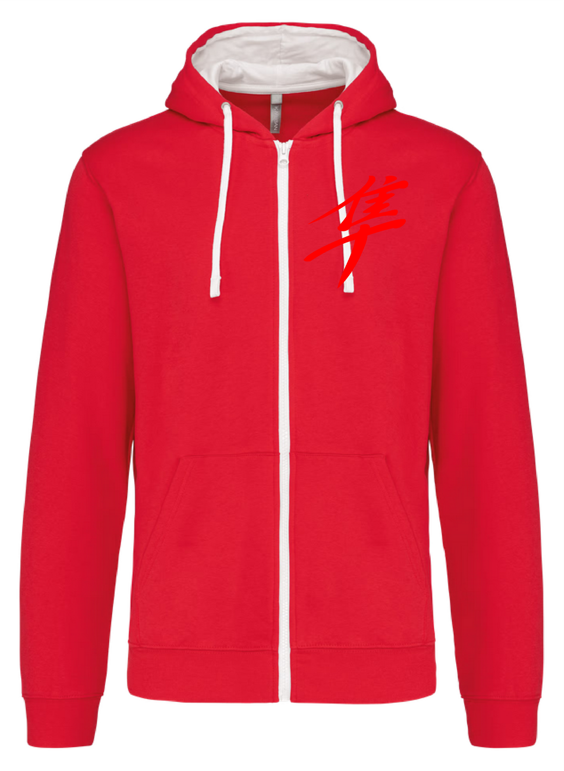 Sweat shirt zippé capuche kanji Gen1