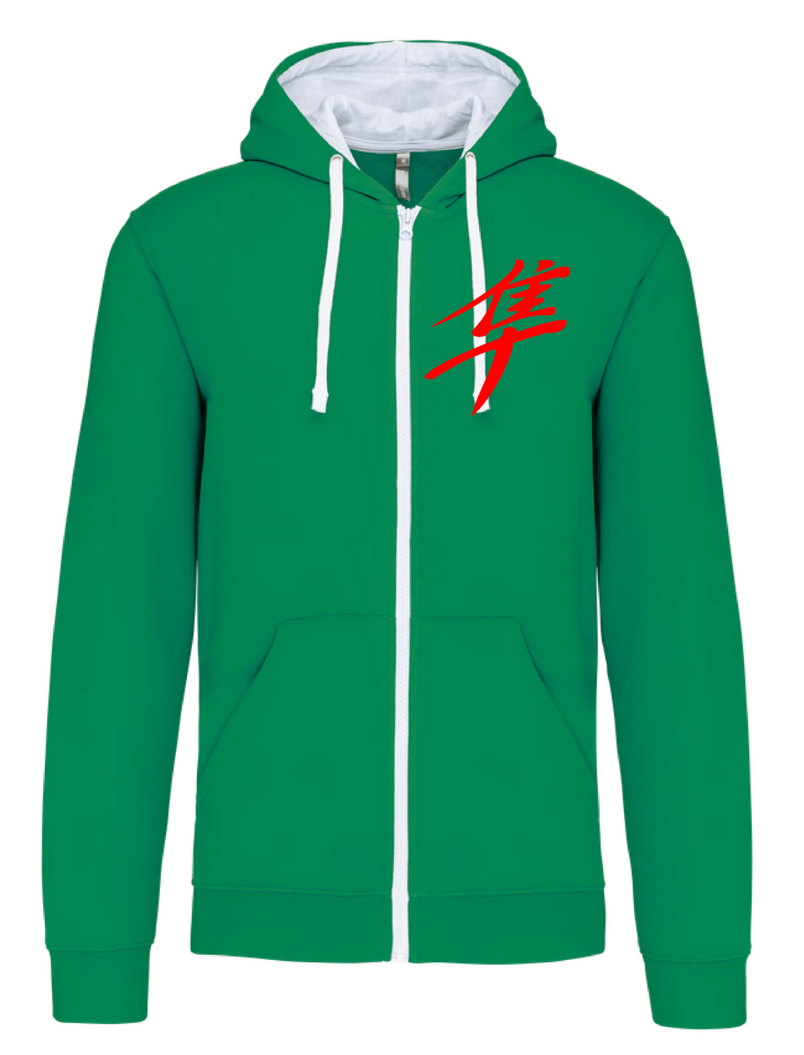 Sweat shirt zippé capuche kanji Gen1
