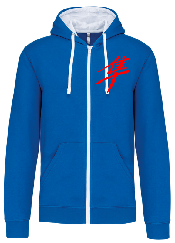 Sweat shirt zippé capuche kanji Gen1