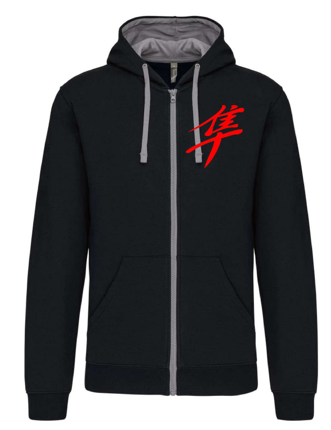 Sweat shirt zippé capuche kanji Gen1