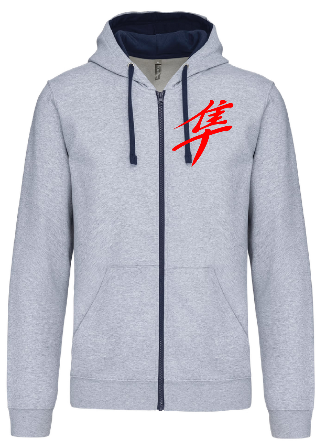 Sweat shirt zippé capuche kanji Gen1
