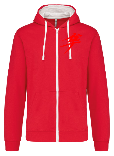 Sweat shirt zippé capuche kanji Gen2