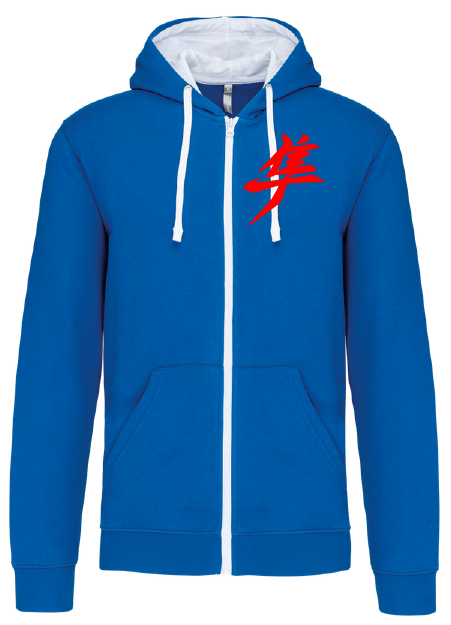 Sweat shirt zippé capuche kanji Gen3