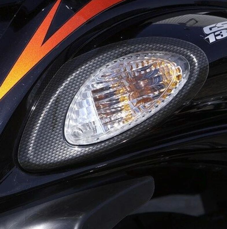 Couvercles de clignotants arrière look carbone