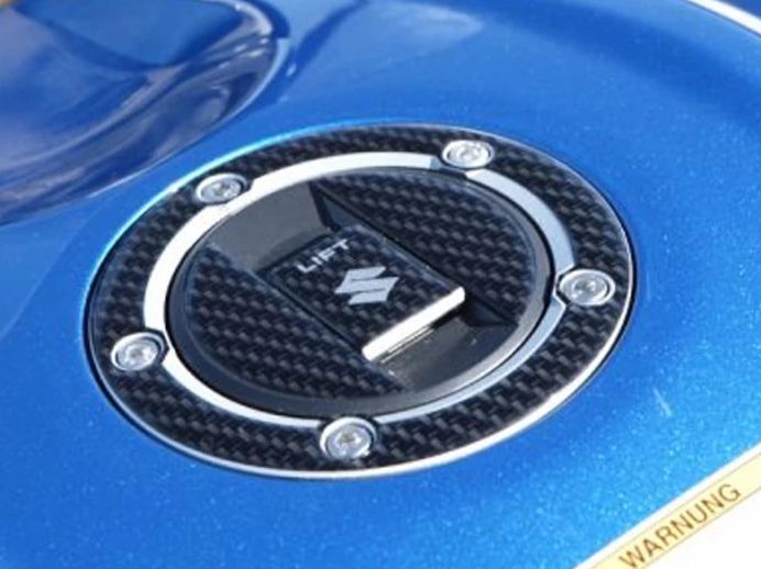 Protection de bouchon de réservoir look carbone Gen2