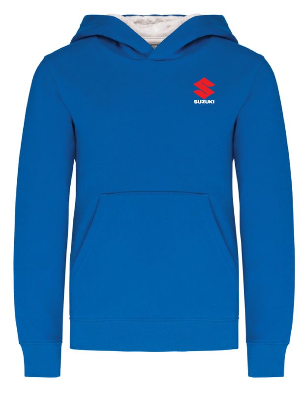 Sweat shirt capuche contrasté