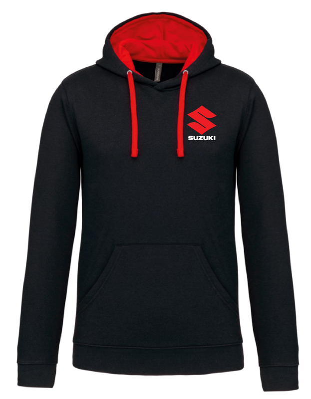 ​Sweat shirt capuche contrastée